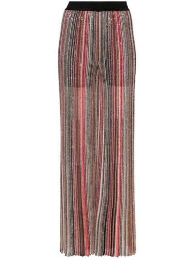 Missoni Sequin-embellished Trousers In Black