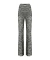 Missoni Sequin-embellished Flared Trousers In Gray