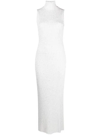 Missoni Sequin-embellished Ribbed Dress In White