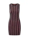 Missoni Sequin Embellished Sleeveless Mini Dress In Red/black