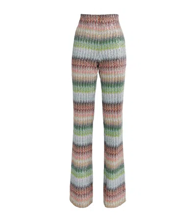 Missoni Sequin-embellished Stripe Trousers In Multi