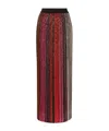 Missoni Sequin-embellished Striped Maxi Skirt In Red