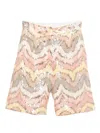 Missoni Sequin-embellishement Wave Shorts In Multi