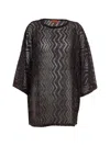 Missoni Kaftano Viscose Blades Cover-up In Black