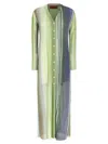 Missoni Multicolor Viscose Blend Long Cardigan In Multicolor
