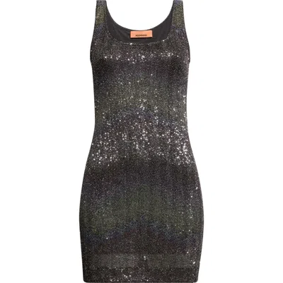 Missoni Sequin Metallic Minidress In Green