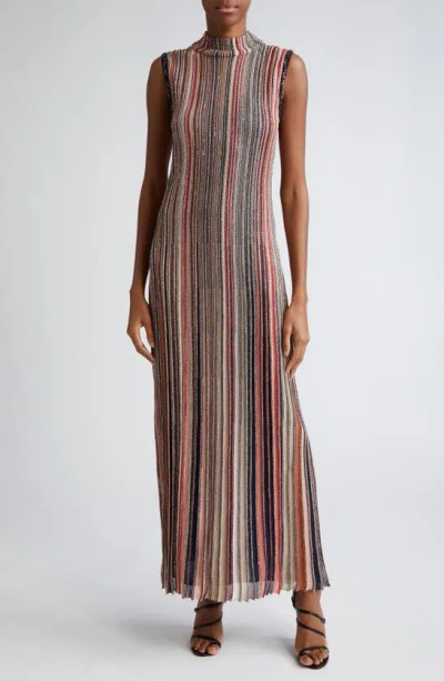 Missoni Sequin-embellished Striped Dress In Multicolour