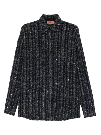Missoni Sequin Shirt In Blue