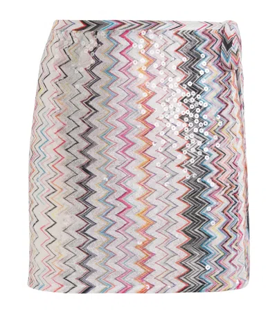 Missoni Sequin Side-tie Mini Skirt