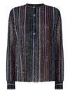 Missoni Sequin-striped Blouse In Multi