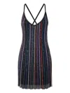 Missoni Sequin-striped Mini Dress In Multi