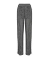 Missoni Metallic Striped Wide-leg Trousers In Gray