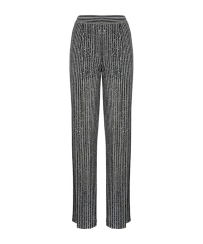 MISSONI SEQUIN-STRIPED TROUSERS
