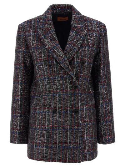 MISSONI SEQUIN TARTAN BLAZER