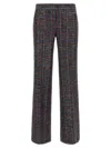 Missoni Tartan Pattern Sequin Straight Leg Trousers In Multi