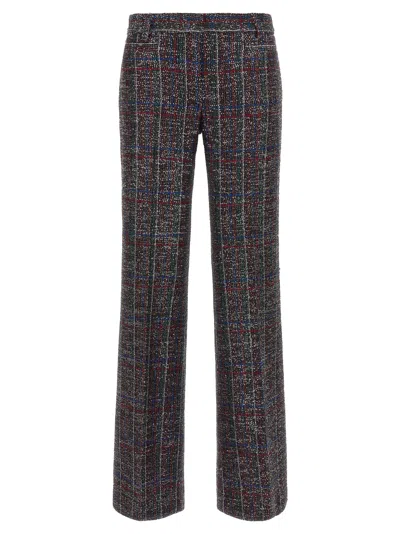 Missoni Sequin Tartan Pants In Brown
