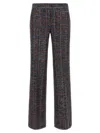 Missoni Tartan Pattern Sequin Straight Leg Trousers In Multi