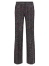 Missoni Tartan Pattern Sequin Straight Leg Trousers In Multi