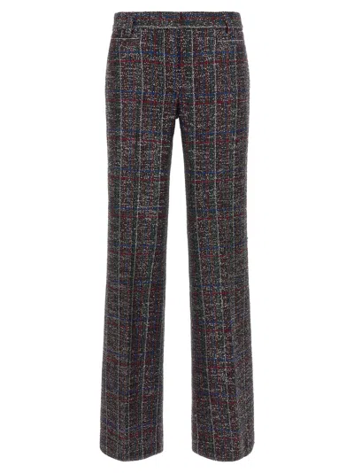MISSONI SEQUIN TARTAN PANTS MULTICOLOR