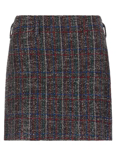 MISSONI SEQUIN TARTAN SKIRT SKIRTS MULTICOLOR