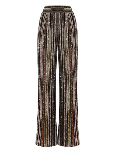 Missoni Sequin Trousers In Black