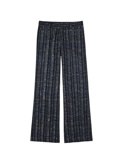 Missoni Sequin Trousers In Blue