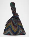 Missoni Sequin Zigzag Knot Top-handle Bag In Multi