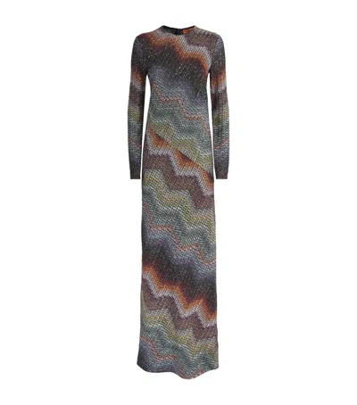 Missoni Sequin Zigzag Maxi Dress