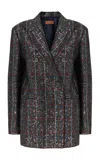 Missoni Sequined Check Blazer In Multi