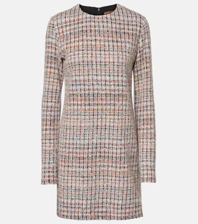 Missoni Sequin-embellished Checked Mini Dress In Multi