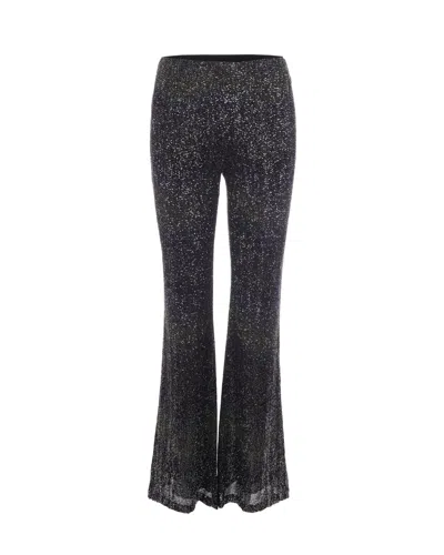 Missoni Sequined Flared Trousers In Multicbrown/blu/yell