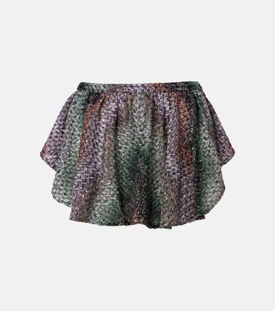 Missoni Sequined Lamé Miniskirt In Multi