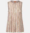 Missoni Sequined Lamé Top In Brown
