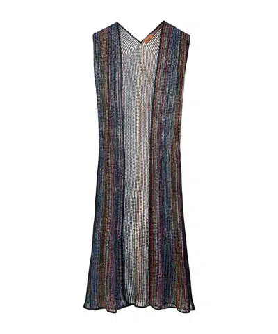 Missoni Sequined Metallic Crochet-knit Coverup In Multi