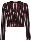 Missoni Sequined Ribbed Cardigan In Black