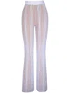 Missoni Sequined Ribbed Trousers In White