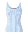Missoni Sequined Ribbed Vest In Blue