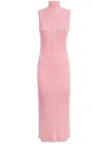 Missoni Sequin-embellished Ribbed-knit Midi Dress In Pink