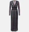 Missoni Sequined Striped Gown In Multi