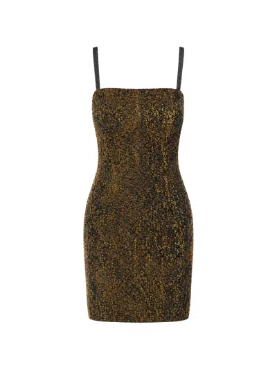 Missoni Sequin-embellished Bead-embroidered Mini Dress In Brown