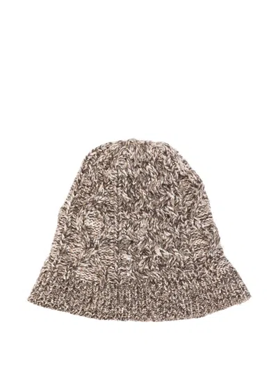Missoni Sequin-embellished Cable-knit Beanie Hat In Neutral