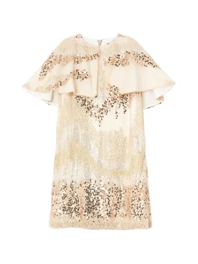 Missoni Sequin-embellished Cape-style Dress In Pink