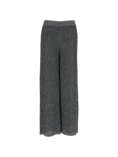 Missoni Sequin-embellished Palazzo Pants In Gray