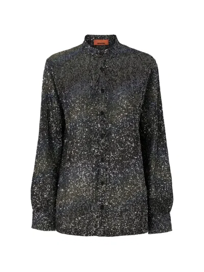 Missoni Sequin-embellished Zigzag Shirt In Multi
