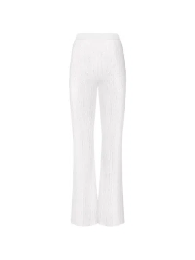 Missoni Sequin-embellishment Trousers In White