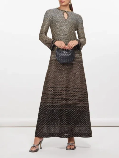 Missoni Sequinned Knit Maxi Dress In Multi