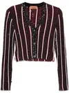Missoni Sequined Ribbed Cardigan In Black