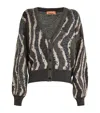 Missoni Wave Pattern Cardigan Sweaters And Cardigans Multicolor In Brown