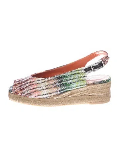 Pre-owned Missoni Sequins Patterned Espadrilles In Multicolor