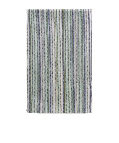 Missoni Sequin-trimmed Striped Metallic Crochet-knit Wrap In Gray